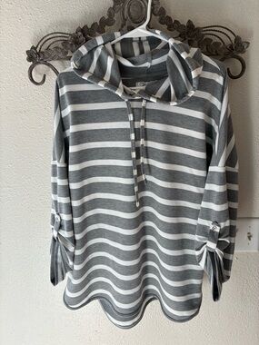 Cupid Striped Adjustable Sleeve Top